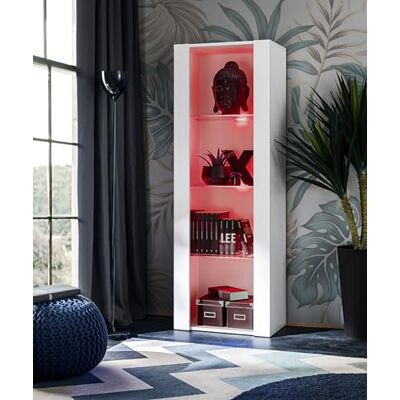Komodee Vitrine Tivoli A2 Blanc/Blanc 55x159x35 cm Komodee Vitrine Tivoli A2 Blanc/Blanc 55x159x35 cm