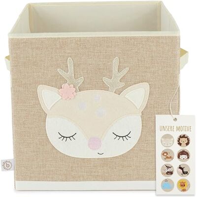 BIECO Boite de Rangement Ella Biche 36L Pliable 33x33x33 Coffre à Jouets pour Étagère Kallax Cube Rangement Meuble BIECO Boite de Rangement Ella Biche 36L Pliable 33x33x33 Coffre à Jouets pour Étagère Kallax Cube Rangement Meuble