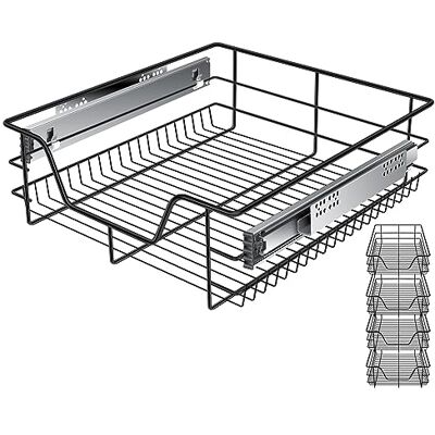 KESSER ® Tiroir télescopique ✓ Tiroir de cuisine ✓ Armoire de cuisine ✓ Tiroir à panier ✓ Tiroir d'armoire ✓ Sortie totale ✓ Tiroir 4x 50cm KESSER ® Tiroir télescopique ✓ Tiroir de cuisine ✓ Armoire de cuisine ✓ Tiroir à panier ✓ Tiroir d'armoire ✓ Sortie totale ✓ Tiroir 4x 50cm