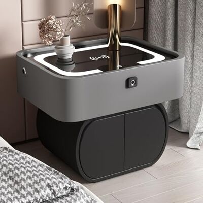 DRFGNF Table de chevet, commode pour chambre à coucher, table de nuit en bois à 2 niveaux, table d'appoint pour chambre, crèche, salon, avec tiroirs, tables de nuit pour chambres à coucher, milieu du DRFGNF Table de chevet, commode pour chambre à coucher, table de nuit en bois à 2 niveaux, table d'appoint pour chambre, crèche, salon, avec tiroirs, tables de nuit pour chambres à coucher, milieu du