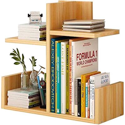 CZAOERXB Bibliothèque, bibliothèque de bureau en bois, petit organisateur de bureau avec tiroir, support de rangement de comptoir de bureau, bibliothèque de table pour crayons, blocs-notes, documents, CZAOERXB Bibliothèque, bibliothèque de bureau en bois, petit organisateur de bureau avec tiroir, support de rangement de comptoir de bureau, bibliothèque de table pour crayons, blocs-notes, documents,