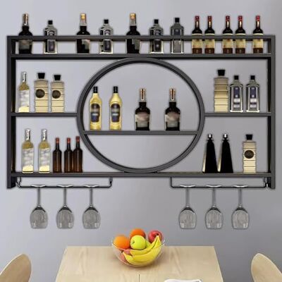NGAMITSX Barre murale, vitrines murales pour objets de collection, support mural et étagères murales pour chambre à coucher, cuisine, bar, cave, décoration d'intérieur (taille : 100 x 15 x 80 cm NGAMITSX Barre murale, vitrines murales pour objets de collection, support mural et étagères murales pour chambre à coucher, cuisine, bar, cave, décoration d'intérieur (taille : 100 x 15 x 80 cm