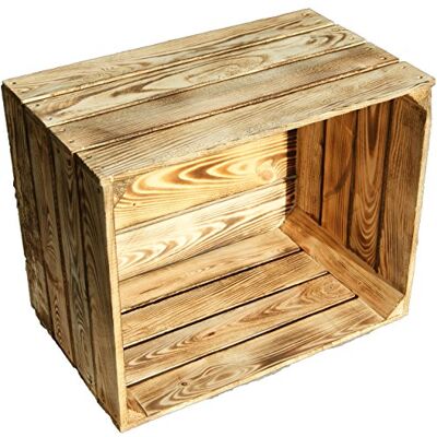 Kistenkolli Altes Land Caisses en bois vintage en lot économique Caisses à fruits originales Caisse à pommes Caisse à vin de l'Alten Land Fabrication de meubles DIY (lot de 1, flambée) Kistenkolli Altes Land Caisses en bois vintage en lot économique Caisses à fruits originales Caisse à pommes Caisse à vin de l'Alten Land Fabrication de meubles DIY (lot de 1, flambée)