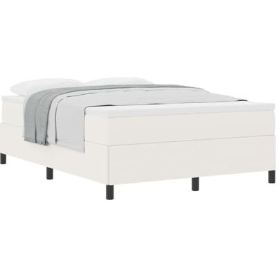 Lit Crème 160x200 cm vidaXL - Design Moderne Minimaliste Lit Crème 160x200 cm vidaXL - Design Moderne Minimaliste