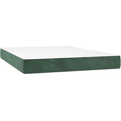 vidaXL Matelas de lit à ressorts ensachés fermeté moyenne Matelas de Lit Rembourré Lit Simple Adulte Meuble de Chambre à Coucher Intérieur Vert Foncé 140x200x20 cm vidaXL Matelas de lit à ressorts ensachés fermeté moyenne Matelas de Lit Rembourré Lit Simple Adulte Meuble de Chambre à Coucher Intérieur Vert Foncé 140x200x20 cm
