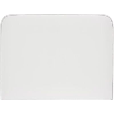 IDIMEX Tête de lit Ariela 90, Rembourrée, Fixation Murale, Design Arrondi Moderne, pour lit 90 cm ou Moins, Blanc IDIMEX Tête de lit Ariela 90, Rembourrée, Fixation Murale, Design Arrondi Moderne, pour lit 90 cm ou Moins, Blanc