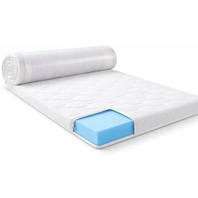 Kikishop Matelas Confort 10cm Épaisseur, Polyéther SG30,Confort Couché Moyen, Housse Amovible Lavable, Enroulable, Fabricant Néerlandais (70cm x 160cm) Kikishop Matelas Confort 10cm Épaisseur, Polyéther SG30,Confort Couché Moyen, Housse Amovible Lavable, Enroulable, Fabricant Néerlandais (70cm x 160cm)