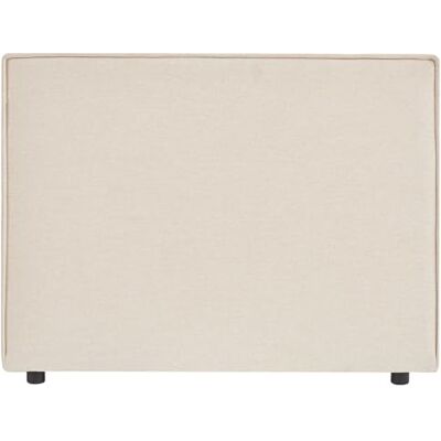 IDIMEX Tête de lit Anisa 90 rembourrée, en Tissu Polyester pour lit 90 cm, sur Pieds en Plastique, Écru IDIMEX Tête de lit Anisa 90 rembourrée, en Tissu Polyester pour lit 90 cm, sur Pieds en Plastique, Écru