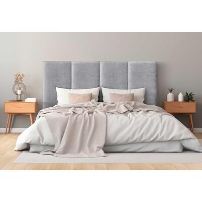 DHOME Tête de Lit Capitonnée Laine Écologique Unie Anti-Taches Design Modulaire Vertical Autocollant Tête de Lit Chambre Rembourrée (Gris Clair, 135cm, Hauteur 80cm, x3) DHOME Tête de Lit Capitonnée Laine Écologique Unie Anti-Taches Design Modulaire Vertical Autocollant Tête de Lit Chambre Rembourrée (Gris Clair, 135cm, Hauteur 80cm, x3)