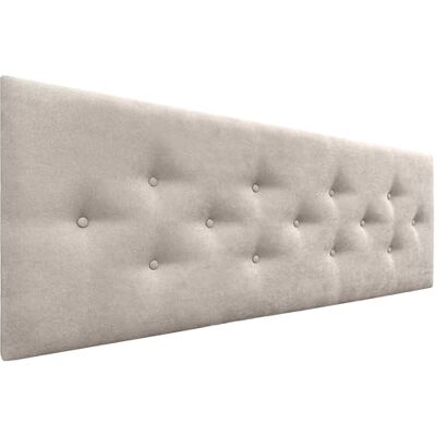 DHOME Tête de Lit en Similicuir ou Tissu ACUALINE avec 3 Rangées Alternées de Boutons Tête de Lit Capitonnée Lit de Luxe (Tissu Beige, 160cm) DHOME Tête de Lit en Similicuir ou Tissu ACUALINE avec 3 Rangées Alternées de Boutons Tête de Lit Capitonnée Lit de Luxe (Tissu Beige, 160cm)