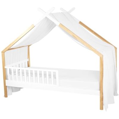 Sevira Kids Ciel de lit cabane, Toile en Gaze de Coton, Jeanne 420 x 130 cm Made in France Sevira Kids Ciel de lit cabane, Toile en Gaze de Coton, Jeanne 420 x 130 cm Made in France