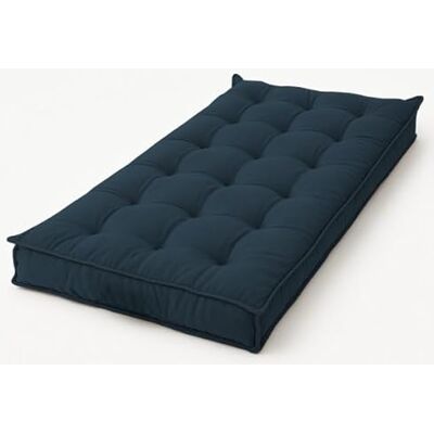 chilly pilley ® Futon Matelas français matelassé en velours, de nombreuses tailles et de nombreuses couleurs 100 x 80 x 10 cm/bleu foncé chilly pilley ® Futon Matelas français matelassé en velours, de nombreuses tailles et de nombreuses couleurs 100 x 80 x 10 cm/bleu foncé