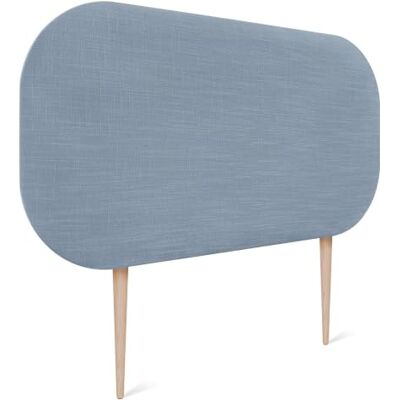 DHOME Tête de Lit Rembourrée Lisse et Courbée en Lin Hauteur 50cm avec Pieds pour Mur Acoustique Absorbante Tête de Lit pour Chambre à Coucher (Bleu, 80cm) DHOME Tête de Lit Rembourrée Lisse et Courbée en Lin Hauteur 50cm avec Pieds pour Mur Acoustique Absorbante Tête de Lit pour Chambre à Coucher (Bleu, 80cm)