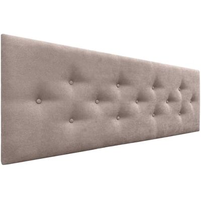 DHOME Tête de Lit en Similicuir ou Tissu ACUALINE avec 3 Rangées Alternées de Boutons Tête de Lit Capitonnée Lit de Luxe (Tissu Terre, 145cm) DHOME Tête de Lit en Similicuir ou Tissu ACUALINE avec 3 Rangées Alternées de Boutons Tête de Lit Capitonnée Lit de Luxe (Tissu Terre, 145cm)