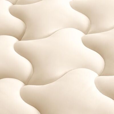 Zone Surmatelas de luxe pour chambre à coucher, chambre d'amis, housse de matelas respirante et rafraîchissante avec poche profonde, confortable et doux (beige, grand lit) Zone Surmatelas de luxe pour chambre à coucher, chambre d'amis, housse de matelas respirante et rafraîchissante avec poche profonde, confortable et doux (beige, grand lit)