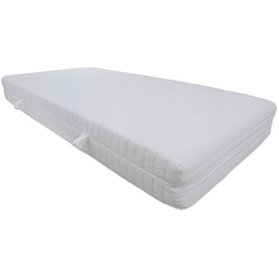 Dibapur Q XXL Matelas orthopédique en mousse à froid 9 zones (Q XXL 160 x 200) x env. 23,5 cm avec housse matelassée double épaisseur env. 24,5 x 25 cm Dureté : H2,5 (jusqu'à env. 110 kg) Dibapur Q XXL Matelas orthopédique en mousse à froid 9 zones (Q XXL 160 x 200) x env. 23,5 cm avec housse matelassée double épaisseur env. 24,5 x 25 cm Dureté : H2,5 (jusqu'à env. 110 kg)