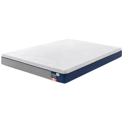 VASAGLE Matelas 140 x 200 cm double en mousse à mémoire de forme gel fermeté moyenne H3 7 zones respirant déhoussable lavable en machine 20 cm d'épaisseur Bleu RMZ124QZ01 VASAGLE Matelas 140 x 200 cm double en mousse à mémoire de forme gel fermeté moyenne H3 7 zones respirant déhoussable lavable en machine 20 cm d'épaisseur Bleu RMZ124QZ01