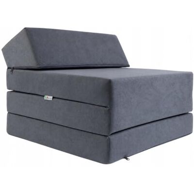 FORTISLINE Matelas pliant Invité, dimensions 200 x 70 x 10 cm (gris) FORTISLINE Matelas pliant Invité, dimensions 200 x 70 x 10 cm (gris)