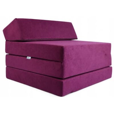 FORTISLINE Matelas pliant d'invité, dimensions 200 x 70 x 10 cm (violet) FORTISLINE Matelas pliant d'invité, dimensions 200 x 70 x 10 cm (violet)