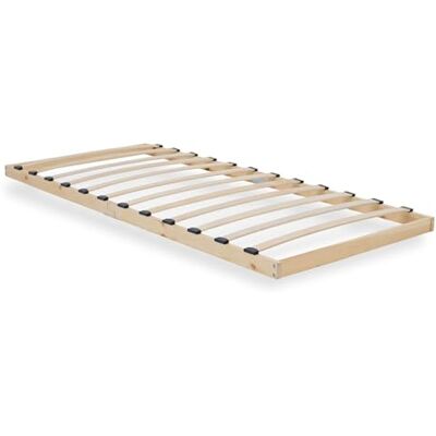 Homestyle4u Sommier à Lattes 90x200 en Bois pin Massif lit Simple Homestyle4u Sommier à Lattes 90x200 en Bois pin Massif lit Simple