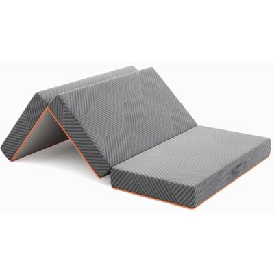 Vesgantti Matelas pliant 90 x 200 x 15 cm gris pour adulte 1 personne en mousse à mémoire de forme en gel à mémoire de forme pour voiture, camping, voyage, lit d'appoint Vesgantti Matelas pliant 90 x 200 x 15 cm gris pour adulte 1 personne en mousse à mémoire de forme en gel à mémoire de forme pour voiture, camping, voyage, lit d'appoint