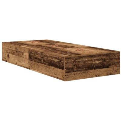 vidaXL Cadre de lit rustique avec rangement - 100x200 cm vidaXL Cadre de lit rustique avec rangement - 100x200 cm