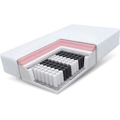 FDM MEMORY DUO Matelas 140x200 cm Épaisseur 27 cm Matelas à Ressorts Ensachés avec Mousse Visco Fermeté H2 H3 Deux Faces 7 Zones de Confort Housse Lavable OEKO-TEX Hypoallergénique FDM MEMORY DUO Matelas 140x200 cm Épaisseur 27 cm Matelas à Ressorts Ensachés avec Mousse Visco Fermeté H2 H3 Deux Faces 7 Zones de Confort Housse Lavable OEKO-TEX Hypoallergénique