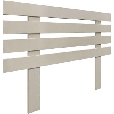 DHOME Tête de Lit en Bois MDF Recyclé Horizontal 4 avec Pieds Style Palette Chambre Moderne Quincaillerie Incluse (Finition Lin, 95cm) DHOME Tête de Lit en Bois MDF Recyclé Horizontal 4 avec Pieds Style Palette Chambre Moderne Quincaillerie Incluse (Finition Lin, 95cm)