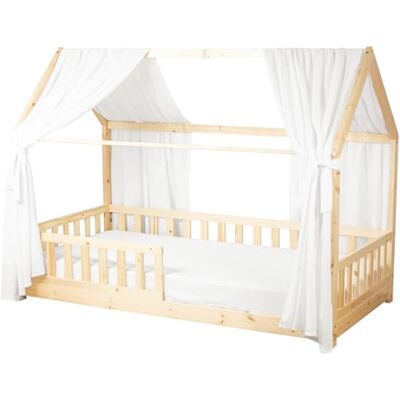Sevira Kids Set double ciel de lit cabane en gaze de coton DUO Made in France Sevira Kids Set double ciel de lit cabane en gaze de coton DUO Made in France