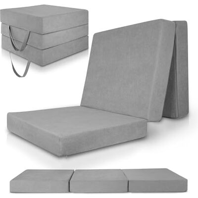 Beautissu Premium L Matelas Pliable 80x200 cm Gris avec Housse – Matelas Pliant Extra Épaisse 14cm Degré Fermeté H3 & Housse Lavable – Lit d'Appoint en Mousse Visqueuse Grand Confort Sommeil Beautissu Premium L Matelas Pliable 80x200 cm Gris avec Housse – Matelas Pliant Extra Épaisse 14cm Degré Fermeté H3 & Housse Lavable – Lit d'Appoint en Mousse Visqueuse Grand Confort Sommeil