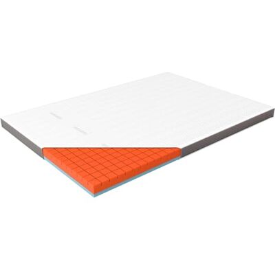 eazzzy Premium Cube Blanc - Sur-matelas eazzzy Premium Cube Blanc - Sur-matelas