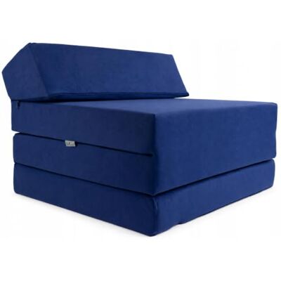FORTISLINE Matelas pliant d'invité, dimensions 200 x 70 x 10 cm (bleu marine) FORTISLINE Matelas pliant d'invité, dimensions 200 x 70 x 10 cm (bleu marine)