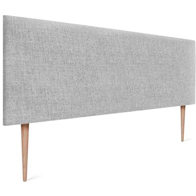 DHOME Tête de lit tapissée en lin naturel uni 135 x 105 cm avec pieds (lits 120/135/140) DHOME Tête de lit tapissée en lin naturel uni 135 x 105 cm avec pieds (lits 120/135/140)