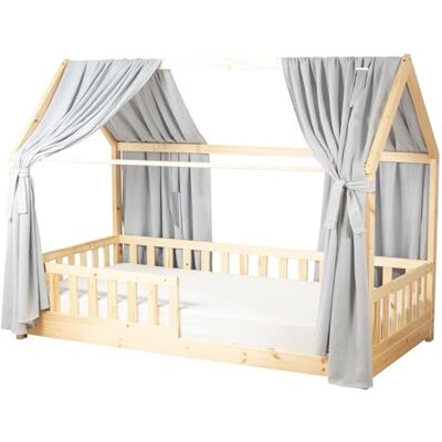 Sevira Kids Set double ciel de lit cabane en gaze de coton DUO Made in France Sevira Kids Set double ciel de lit cabane en gaze de coton DUO Made in France