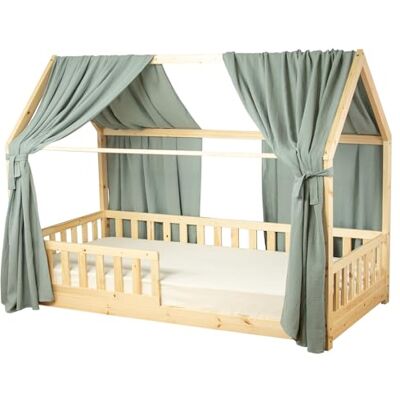 Sevira Kids Set double ciel de lit cabane en gaze de coton DUO Made in France Sevira Kids Set double ciel de lit cabane en gaze de coton DUO Made in France