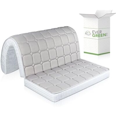 EvergreenWeb Matelas canapé lit 120x190 en memoire lit pour Banquette B.Z. 12 cm de Hauteur, revêtement Blanc hypoallergénique, Matelas d'appoint Pliant en Mousse EvergreenWeb Matelas canapé lit 120x190 en memoire lit pour Banquette B.Z. 12 cm de Hauteur, revêtement Blanc hypoallergénique, Matelas d'appoint Pliant en Mousse