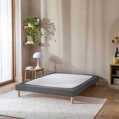 Terre de Nuit Cache-sommier Coton Jersey Anthracite 80x200 Terre de Nuit Cache-sommier Coton Jersey Anthracite 80x200
