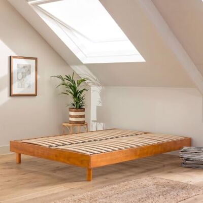 Terre de Nuit Sommier kit en Bois Massif Noisette 180x200 Terre de Nuit Sommier kit en Bois Massif Noisette 180x200