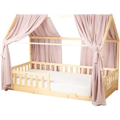 Sevira Kids Set Double Ciel de lit cabane en Gaze de Coton Duo Made in France Sevira Kids Set Double Ciel de lit cabane en Gaze de Coton Duo Made in France