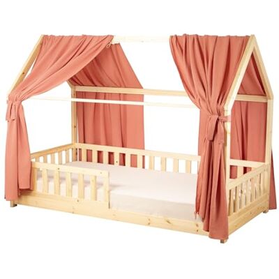 Sevira Kids Set Double Ciel de lit cabane en Gaze de Coton Duo 130x330 cm Made in France Sevira Kids Set Double Ciel de lit cabane en Gaze de Coton Duo 130x330 cm Made in France