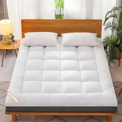 LIANTIAN Futon pliable, matelas futon pliable, doux, confortable, sec et respirant, futon japonais, design antidérapant, rayures lisses et plates, convient pour la chambre à coucher (blanc, 150 x 200 cm) LIANTIAN Futon pliable, matelas futon pliable, doux, confortable, sec et respirant, futon japonais, design antidérapant, rayures lisses et plates, convient pour la chambre à coucher (blanc, 150 x 200 cm)