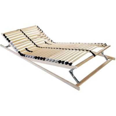 vidaXL Sommier à lattes Marron 70 x 190 cm Bois de hêtre massif vidaXL Sommier à lattes Marron 70 x 190 cm Bois de hêtre massif