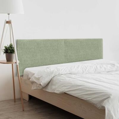 DHOME Top Trending Tête de lit doublée en lin naturel uni pour chambre à coucher, moderne (vert, 180 cm, lit double 180/190 cm) DHOME Top Trending Tête de lit doublée en lin naturel uni pour chambre à coucher, moderne (vert, 180 cm, lit double 180/190 cm)