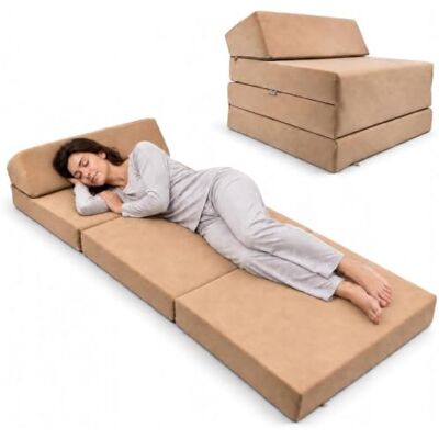 FORTISLINE Matelas pliant d'invité, dimensions 200 x 70 x 10 cm (beige) FORTISLINE Matelas pliant d'invité, dimensions 200 x 70 x 10 cm (beige)