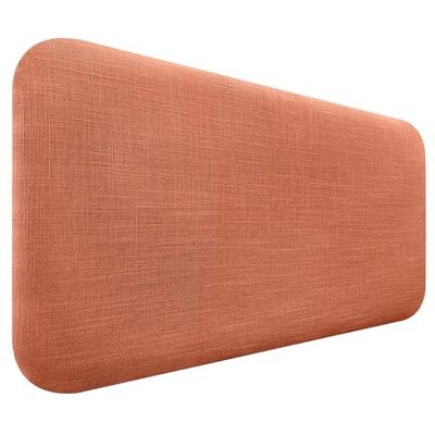 DHOME Tête de Lit Capitonnée Lisse Arrondie en Lin Naturel pour Mur Acoustique Têtes de Lit Absorbantes Tête de Lit Chambre à Coucher (Orange, 90cm) DHOME Tête de Lit Capitonnée Lisse Arrondie en Lin Naturel pour Mur Acoustique Têtes de Lit Absorbantes Tête de Lit Chambre à Coucher (Orange, 90cm)