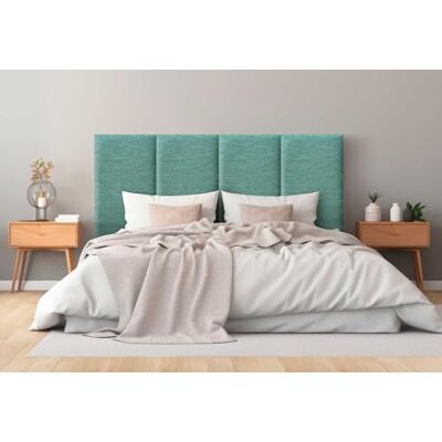 DHOME Tête de Lit Capitonnée en Tissu Luxury Anti-Taches Design Modulaire Vertical Autocollant Tête de Lit Chambre Rembourrée (Lineal Green, 200cm, Hauteur 135cm, x4) DHOME Tête de Lit Capitonnée en Tissu Luxury Anti-Taches Design Modulaire Vertical Autocollant Tête de Lit Chambre Rembourrée (Lineal Green, 200cm, Hauteur 135cm, x4)