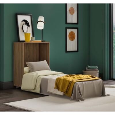 Generico Lit escamotable Magic Noyer Clair – Gain de place, refermable avec matelas inclus – 100 % fabriqué en Italie, sommier orthopédique pliable Generico Lit escamotable Magic Noyer Clair – Gain de place, refermable avec matelas inclus – 100 % fabriqué en Italie, sommier orthopédique pliable