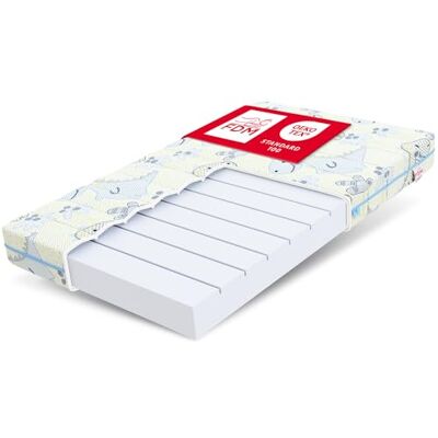 FDM Melody Matelas 90 x 190 cm Mousse à Mémoire de Forme Épaisseur 10 cm Fermeté H3 Matelas à Deux Faces Oeko-TEX Hypoallergénique Housse Lavable Dino FDM Melody Matelas 90 x 190 cm Mousse à Mémoire de Forme Épaisseur 10 cm Fermeté H3 Matelas à Deux Faces Oeko-TEX Hypoallergénique Housse Lavable Dino