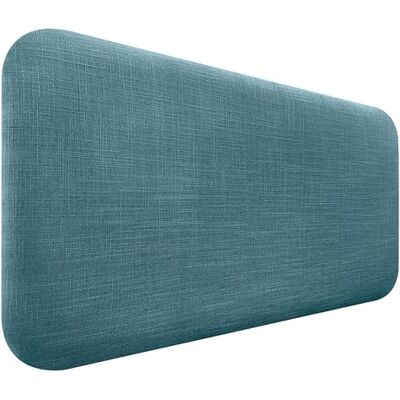 DHOME Tête de Lit Capitonnée Lisse Arrondie en Lin Naturel pour Mur Acoustique Têtes de Lit Absorbantes Tête de Lit Chambre à Coucher (Turquoise, 90cm) DHOME Tête de Lit Capitonnée Lisse Arrondie en Lin Naturel pour Mur Acoustique Têtes de Lit Absorbantes Tête de Lit Chambre à Coucher (Turquoise, 90cm)