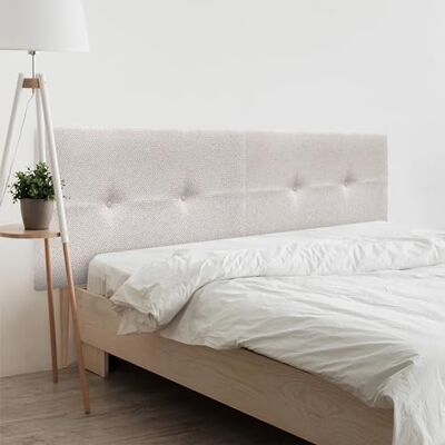 DHOME Tête de Lit en Tissu Luxury avec Boutons et Pieds Tête de Lit Rembourrée pour Chambre Moderne Top Tendance (Espigas Beige, 160cm Dual) DHOME Tête de Lit en Tissu Luxury avec Boutons et Pieds Tête de Lit Rembourrée pour Chambre Moderne Top Tendance (Espigas Beige, 160cm Dual)